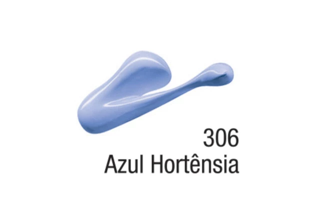 TINTA ACRÍLICA PARA TELA ACRYLIC COLORS 20ML AZUL HORTÊNSIA 306 - UNIDADE | ACRILEX 13123