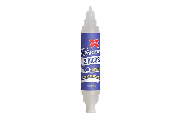 COLA TRANSPARENTE DOIS BICOS APLICADORES 45G MAKE+