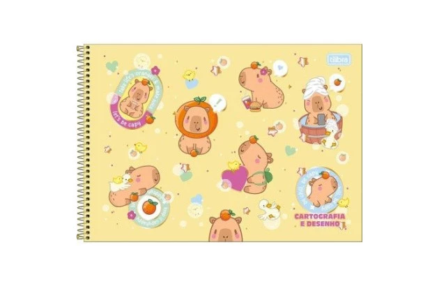 CADERNO DE DESENHO CD 80F CAPYCLUB TILIBRA