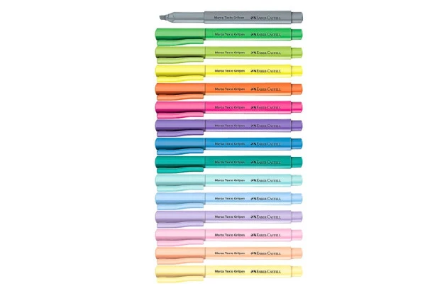 MARCA TEXTO GRIFPEN CINZA PONTA CHANFRADA - FABER CASTELL MT/CZZF