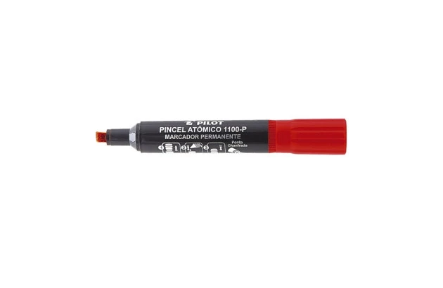 PINCEL ATÔMICO PERMANENTE PONTA CHANFRADA  RECARREGÁVEL 1100-P VERMELHO PILOT