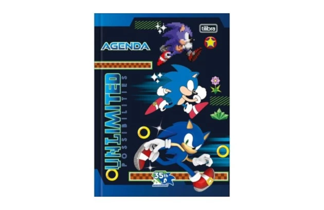 AGENDA BROCHURA PERMANENTE CAPA DURA M4 SONIC 2D TILIBRA