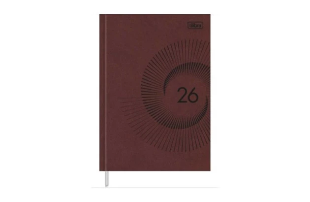 AGENDA EXECUTIVA BROCHURA CAPA DURA M6 PRATIKA CORES 2026 TILIBRA