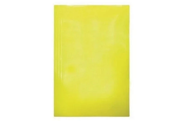 PASTA GRAMPO TRILHO PLÁSTICO PAPEL CARTÃO DUPLEX 250G/M² OFÍCIO AMARELO - UNIDADE | FRAMA