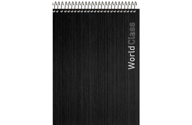 CADERNO CAPA DURA ESPIRAL ALTO 1 MATERIA WORLD CLASS 80 FOLHAS ANIMATIVA