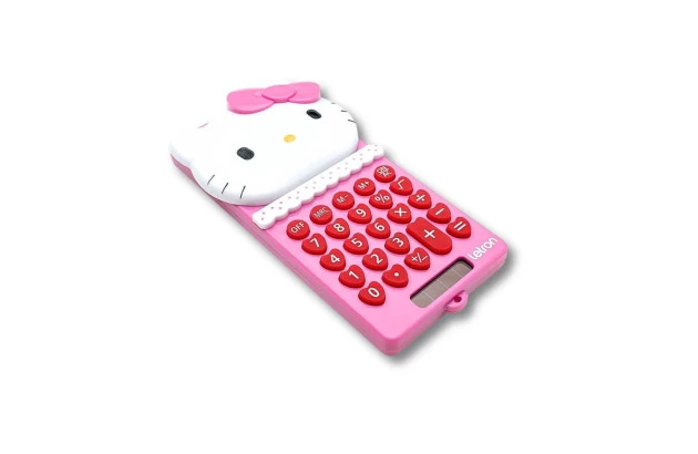 CALCULADORA 8 DÍGITOS HELLO KITTY ENERGIA SOLAR LETRON 99344