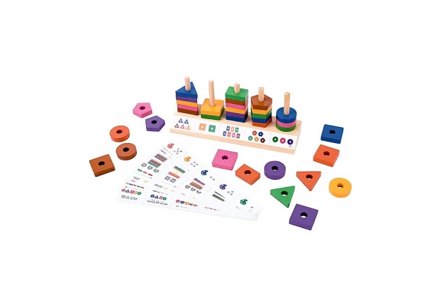 BRINQUEDO EDUCATIVO INTERPRETAR E SOMAR EM MADEIRA +3ANOS - EDUCA PLAY | LINHA INCLUSIVA