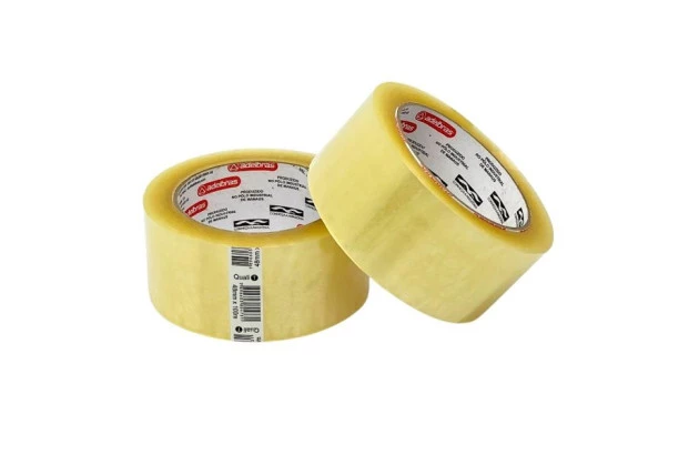 FITA ADESIVA TRANSPARENTE 48MM X 100M - PARA EMBALAGEM QUALITAPE 520– ACRÍLICO BASE ÁGUA | ADELBRAS