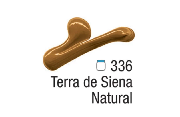 TINTA ACRÍLICA PARA TELA ACRYLIC COLORS 20ML TERRA DE SIENA NATURAL 336 - UNIDADE | ACRILEX 13123