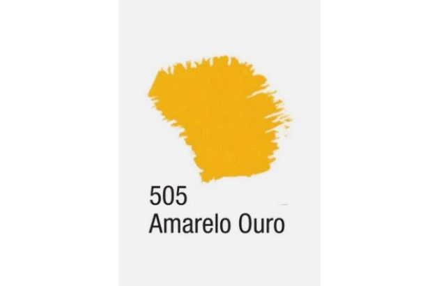 TINTA ACRILICA FOSCA ARTESANATO 37ML AMARELO OURO 505 – UNIDADE | ACRILEX 3540
