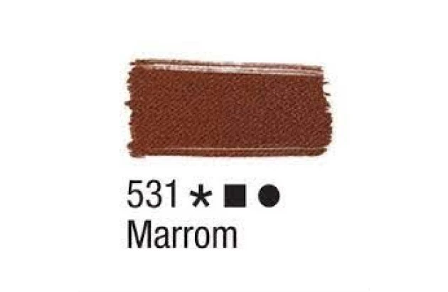 TINTA PARA TECIDO FOSCA 37ML MARROM 531 - UNIDADE | ACRILEX 4140