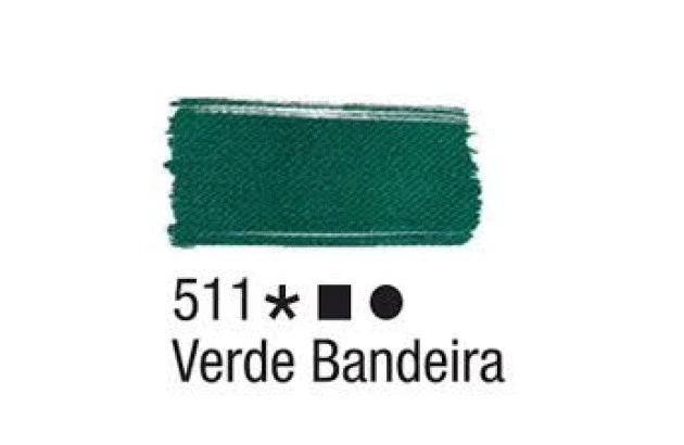 TINTA PARA TECIDO FOSCA 37ML VERDE BANDEIRA 511 - UNIDADE | ACRILEX 4140