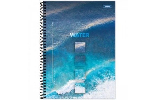 CADERNO CAPA DURA 20 MATERIAS 4 ELEMENTOS 320 FOLHAS ANIMATIVA