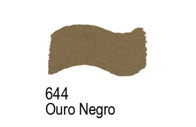 TINTA ACRILICA METAL COLORS ARTESANATO 37ML OURO NEGRO 644– UNIDADE | ACRILEX 3640