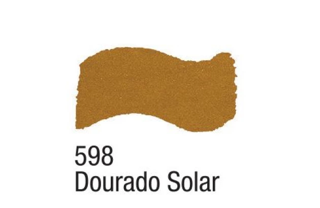 TINTA ACRILICA METAL COLORS ARTESANATO 60ML DOURADO SOLAR 598 - UNIDADE | ACRILEX 3660