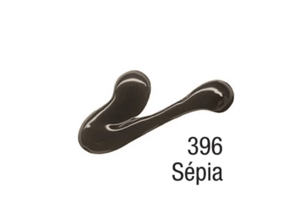TINTA ACRÍLICA PARA TELA ACRYLIC COLORS 20ML SÉPIA 396 - UNIDADE | ACRILEX 13123