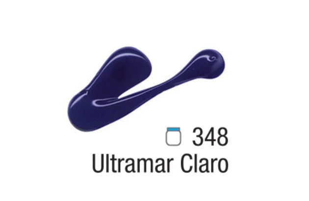 TINTA ACRÍLICA PARA TELA ACRYLIC COLORS 20ML ULTRAMAR CLARO 348 - UNIDADE | ACRILEX 13123