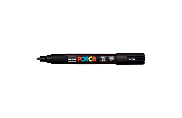 CANETA UNI POSCA PC-5M MEDIUM PRETA