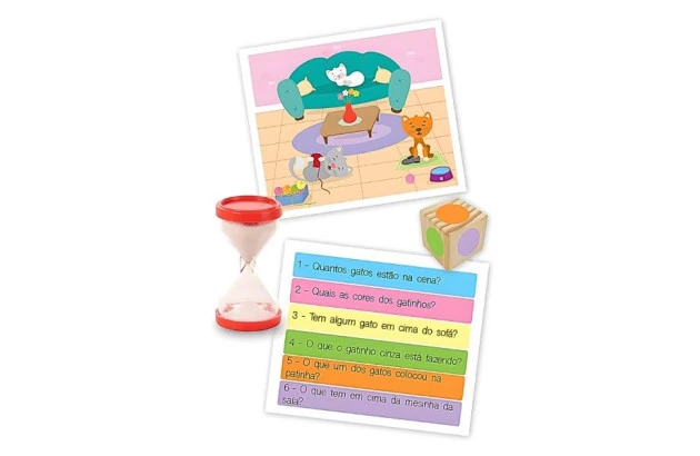 JOGO EDUCATIVO GATO DE SAPATO COLEÇÃO CRESCER + 4 ANOS | NIG BRINQUEDOS