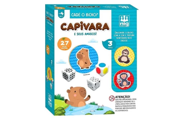 BRINQUEDO PINTE E MOLDE PETS 3D + 5 ANOS | NIG BRINQUEDOS