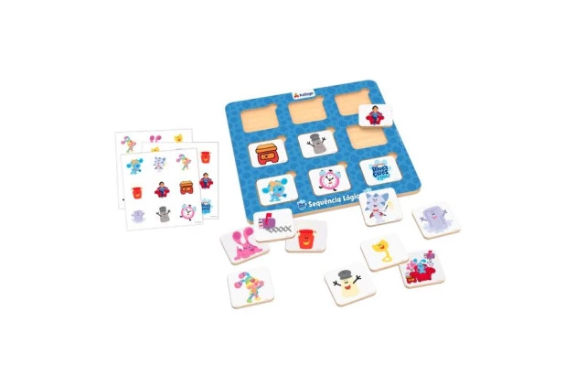 JOGO EDUCATIVO SEQUENCIA LÓGICA BLUES CLUES XALINGO - LINHA INCLUSIVA