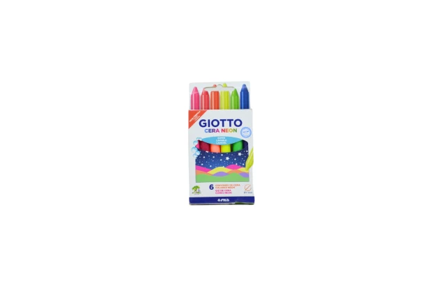 GIZ DE CERA 6 CORES NEON GIOTTO MAXI 11MM