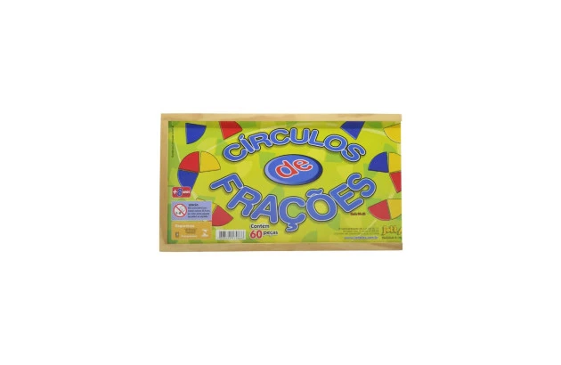 BRINQUEDO CIRCULOS DE FRAÇÕES EM E.V.A 60 PEÇAS JOTTPLAY