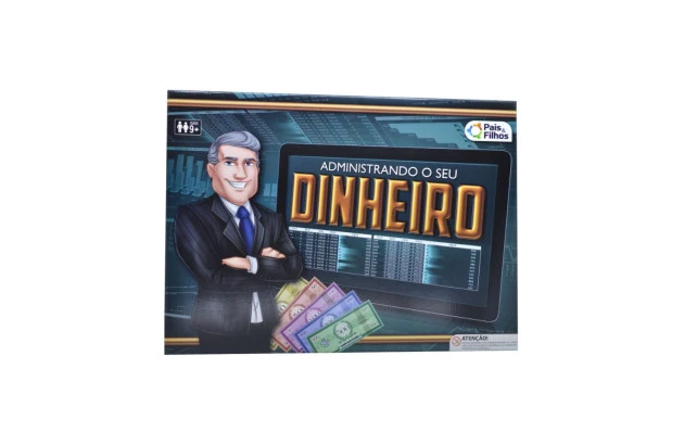 JOGO DE TABULEIRO FINANCEIRO ADMINISTRANDO SEU DINHEIRO - PAIS E FILHOS