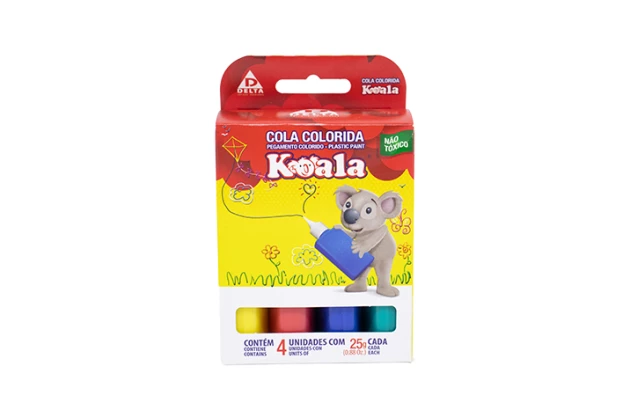 COLA COLORIDA 4 CORES 25G KOALA DELTA - 0055