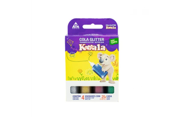 COLA GLITTER 4 CORES 25G KOALA DELTA - 0057