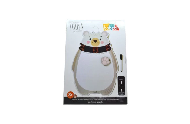 LOUSA ESCREVA E APAGUE COM O URSINHO MDF BABEBI 6037