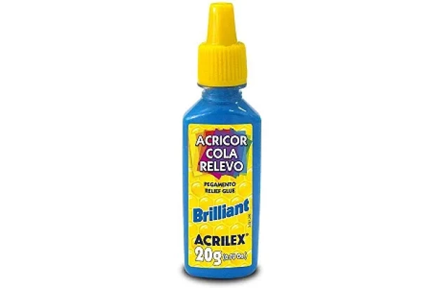 COLA ACRICOR RELEVO BRILLIANT AZUL 20G 3120 ACRILEX