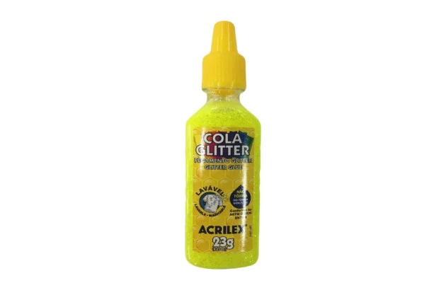 COLA GLITTER AMARELO LIMAO 23G 102 2900 ACRILEX