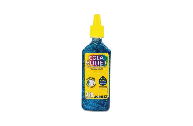 COLA GLITTER 35G AZUL 204 2912 ACRILEX