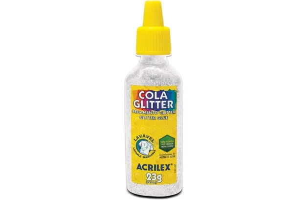 COLA GLITTER 23G CRISTAL 209 ACRILEX 2900