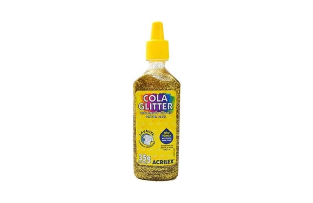 COLA GLITTER 35G OURO 201 2912 ACRILEX