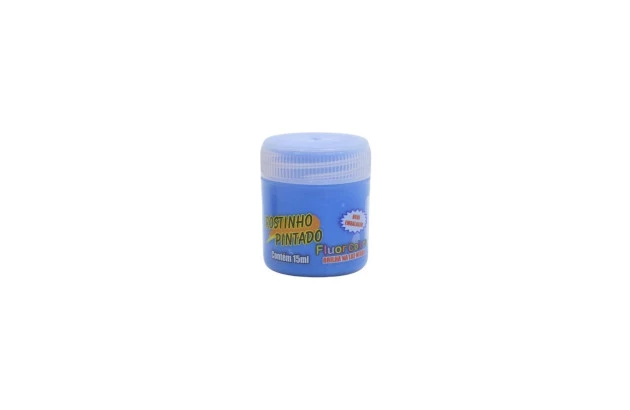 TINTA FACIAL LÍQUIDA ARTÍSTICA 15ML AZUL CLARO - ROSTINHO PINTADO 1007