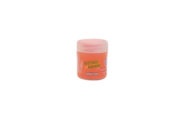 TINTA FACIAL LÍQUIDA ARTÍSTICA 15ML LARANJA - ROSTINHO PINTADO 1009