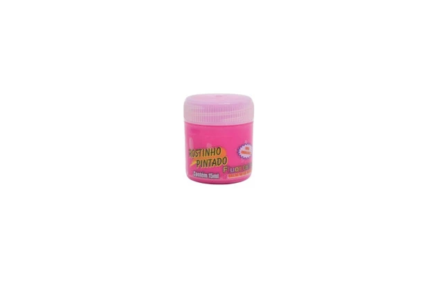 TINTA FACIAL LÍQUIDA 15ML FLUOR COLORS ROSA FLUOR - ROSTINHO PINTADO 1010
