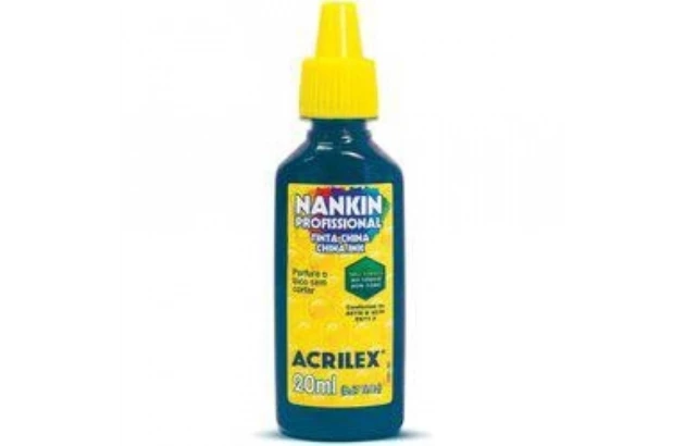 TINTA NANKIN AZUL TURQUESA 501 20ML 5120 ACRILEX