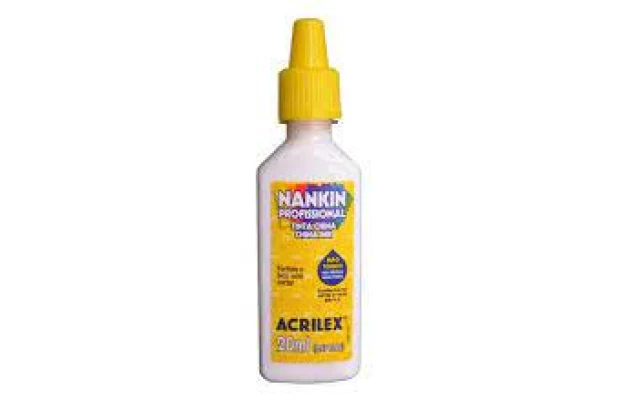 TINTA NANKIN BRANCO 519 20ML 5120 ACRILEX