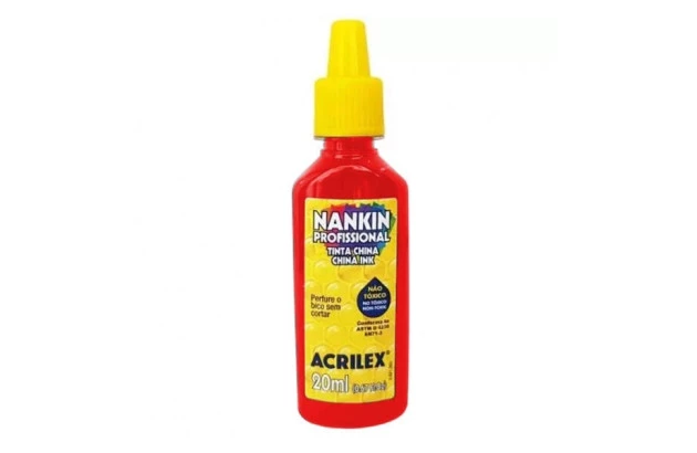 TINTA NANKIN VERMELHO FOGO 507 20ML 5120 ACRILEX