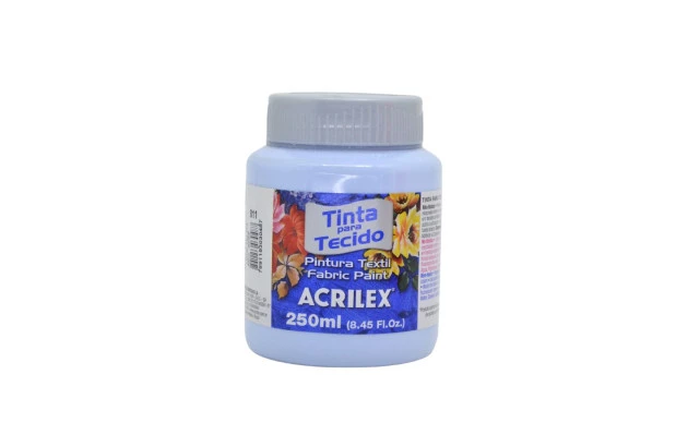 TINTA PARA TECIDO FOSCA 250ML AZUL BEBE 811 4125 ACRILEX