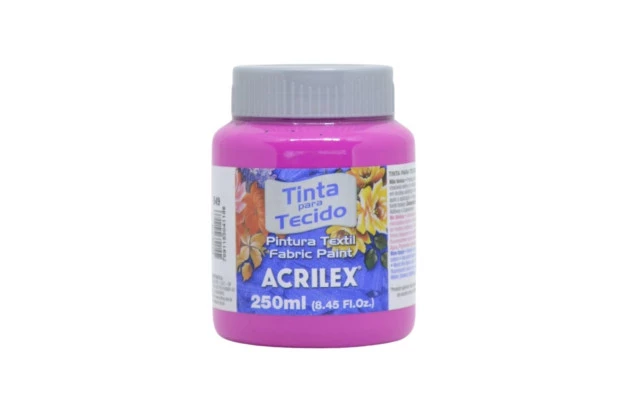 TINTA PARA TECIDO FOSCA 250ML MAGENTA 549 ACRILEX 4125
