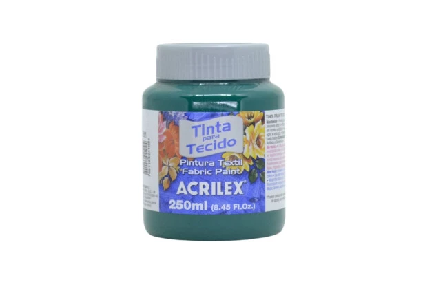 TINTA PARA TECIDO FOSCA 250ML VERDE BANDEIRA 511 ACRILEX 4125