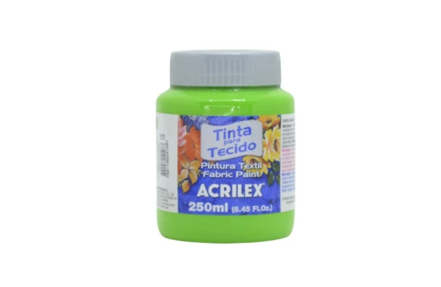 TINTA PARA TECIDO FOSCA 250ML VERDE FOLHA 510 ACRILEX 4125