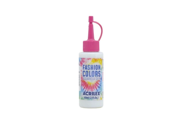 TINTA TECIDO AQUARELA SILK 60ML FASHION COLORS INCOLOR | CLAREADOR 500 ACRILEX 4560