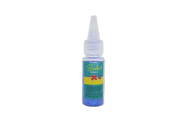 GLITTER POLIESTER 15GR AZUL ESCURO MAKE + 7048