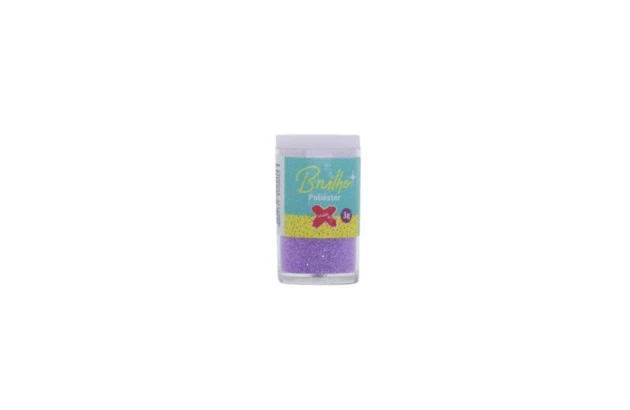 GLITTER ESCOLAR BRILHO LILAS NEON 3G MAKE+