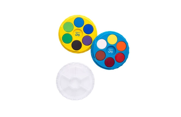 AQUARELA 12 CORES ESTOJO EMPILHÁVEL COLOR JOY - LINHA INCLUSÃO- LEO&LEO 72407
